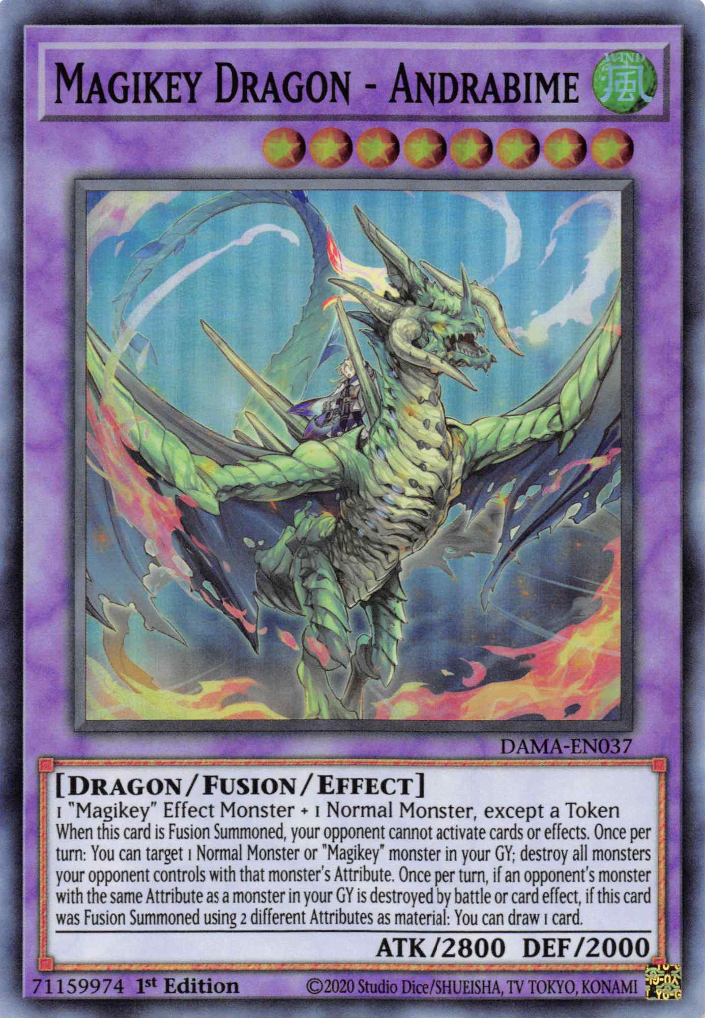 Magikey Dragon - Andrabime [DAMA-EN037] Super Rare | Total Play