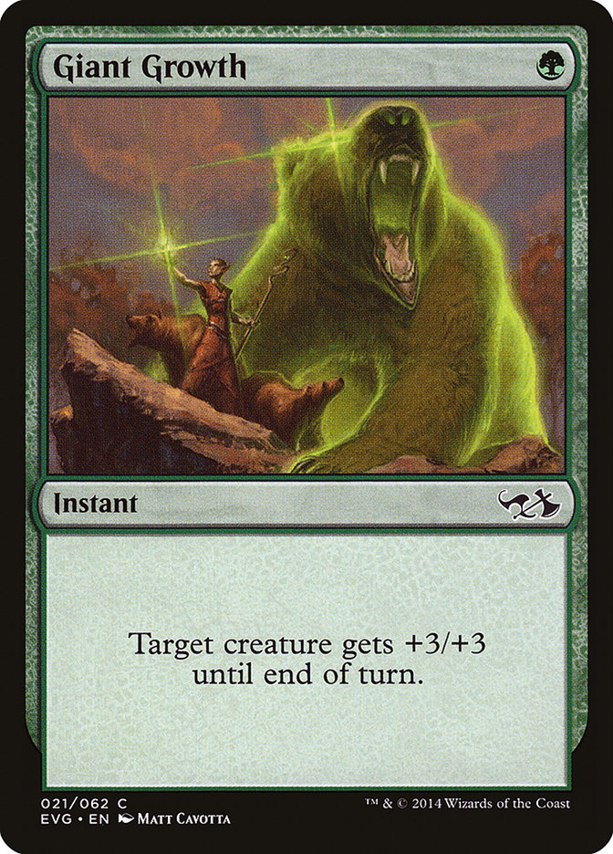 Giant Growth (Elves vs. Goblins) [Duel Decks Anthology] | Total Play