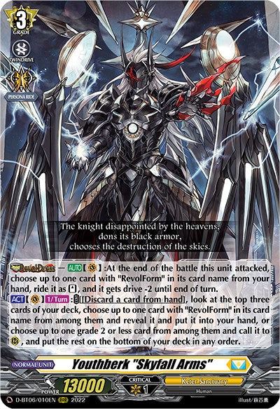 Youthberk "Skyfall Arms" (D-BT06/010EN) [Blazing Dragon Reborn] | Total Play