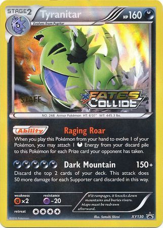 Tyranitar (XY130) (Staff) [XY: Black Star Promos] | Total Play