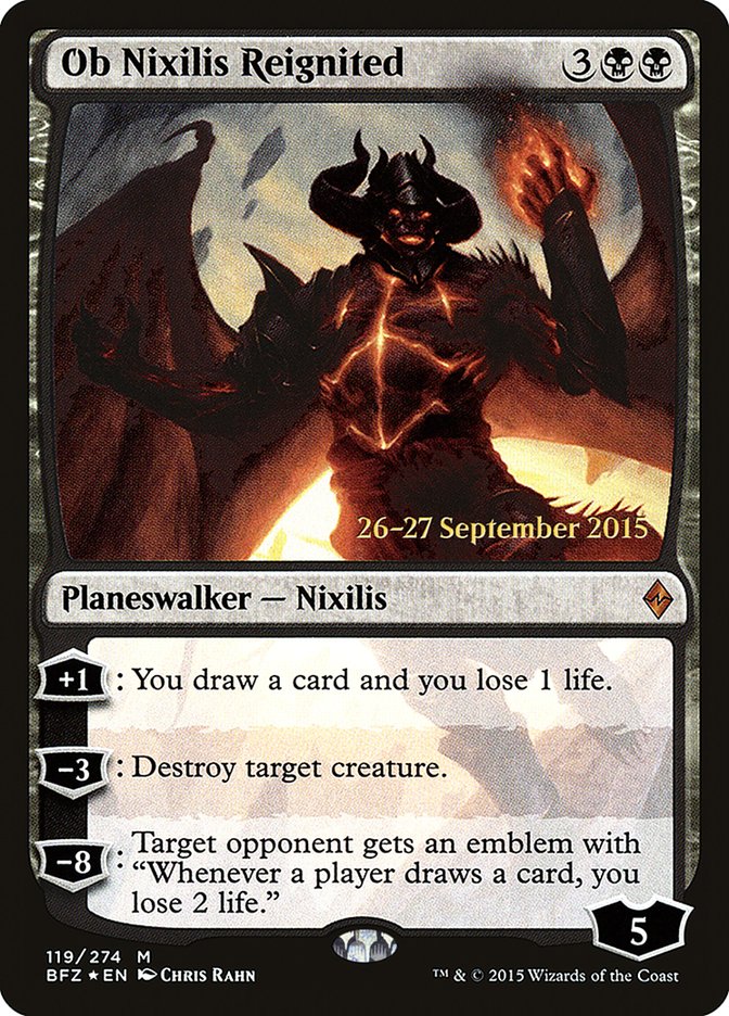 Ob Nixilis Reignited [Battle for Zendikar Prerelease Promos] | Total Play