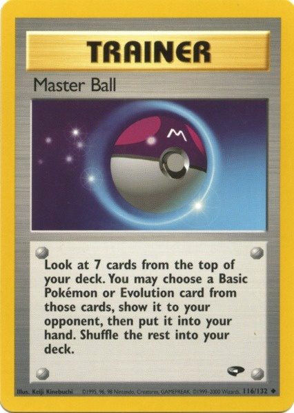 Master Ball (116/132) [Gym Challenge Unlimited] | Total Play