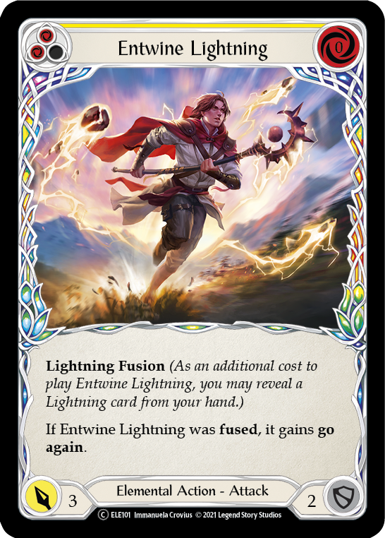 Entwine Lightning (Yellow) [U-ELE101] (Tales of Aria Unlimited)  Unlimited Rainbow Foil | Total Play