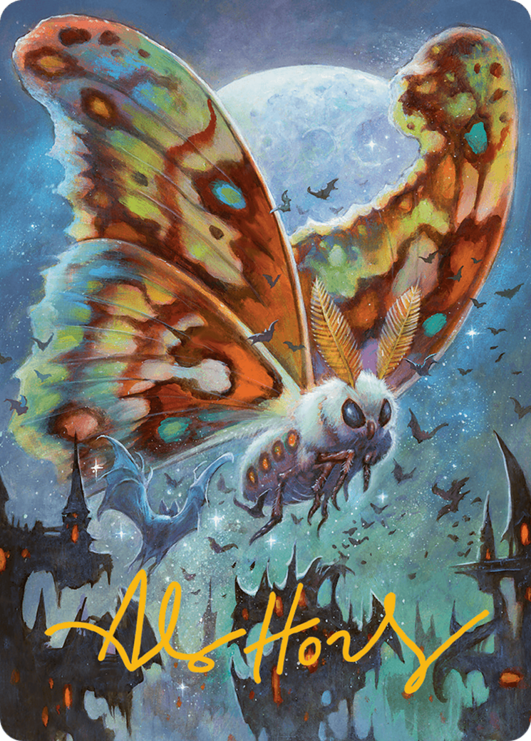 Luminous Broodmoth Art Card (Gold-Stamped Signature) [Bloomburrow Art Series] | Total Play