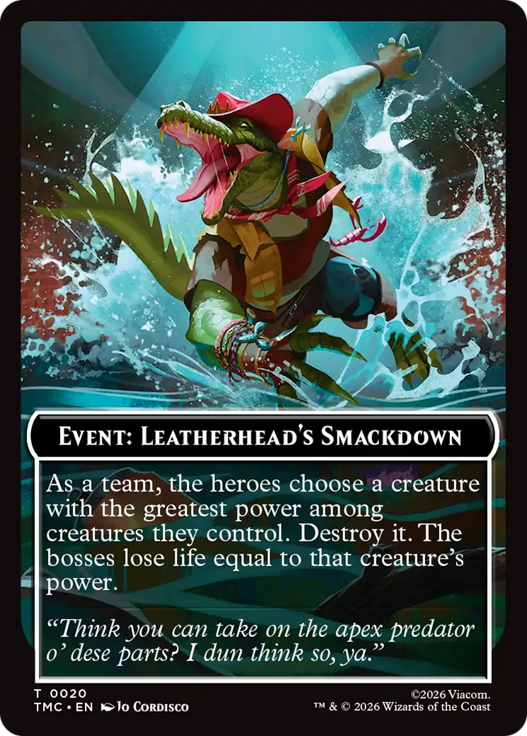 Event: Leatherhead's Smackdown [Teenage Mutant Ninja Turtles Commander Tokens] | Total Play