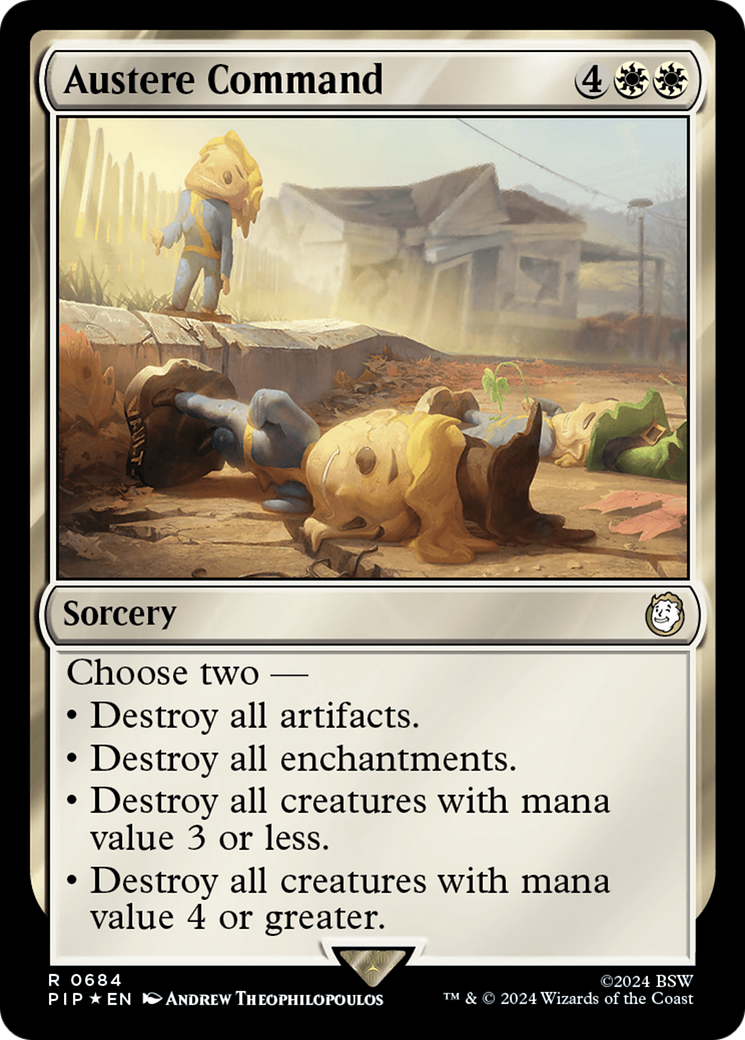 Austere Command (Surge Foil) [Fallout] | Total Play