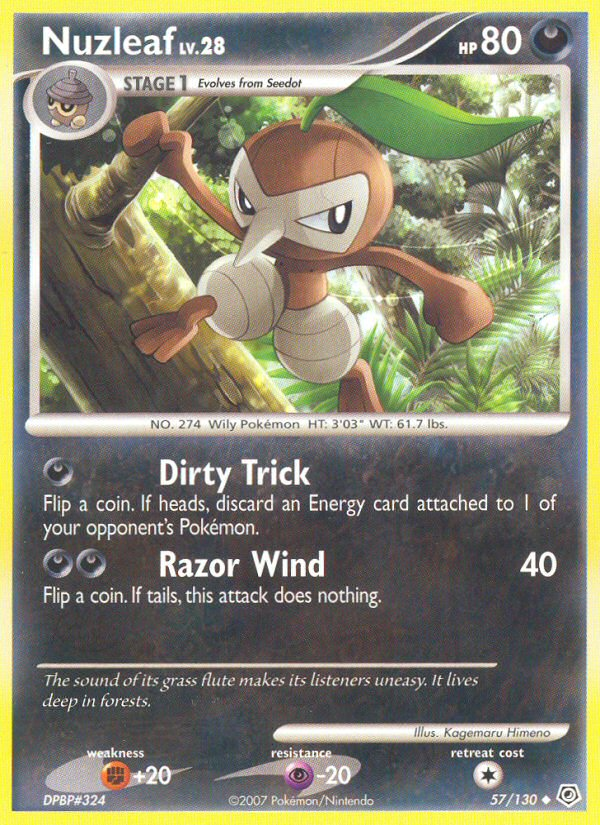 Nuzleaf (57/130) [Diamond & Pearl: Base Set] | Total Play