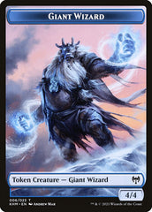 Dwarf Berserker // Giant Wizard Double-Sided Token [Kaldheim Tokens] | Total Play