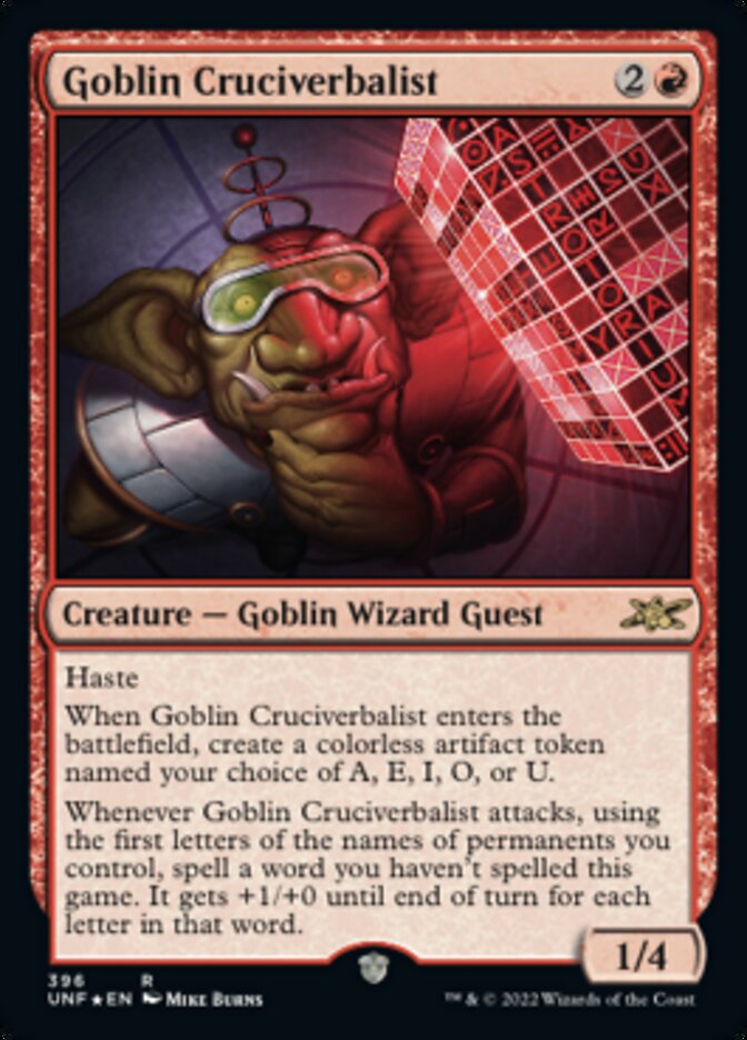 Goblin Cruciverbalist (Galaxy Foil) [Unfinity] | Total Play