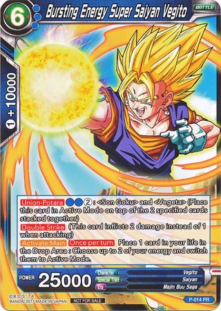 Bursting Energy Super Saiyan Vegito (Foil) (P-014) [Promotion Cards] | Total Play