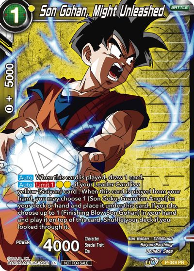 Son Gohan, Might Unleashed (Winner Stamped) (P-349) [Tournament Promotion Cards] | Total Play