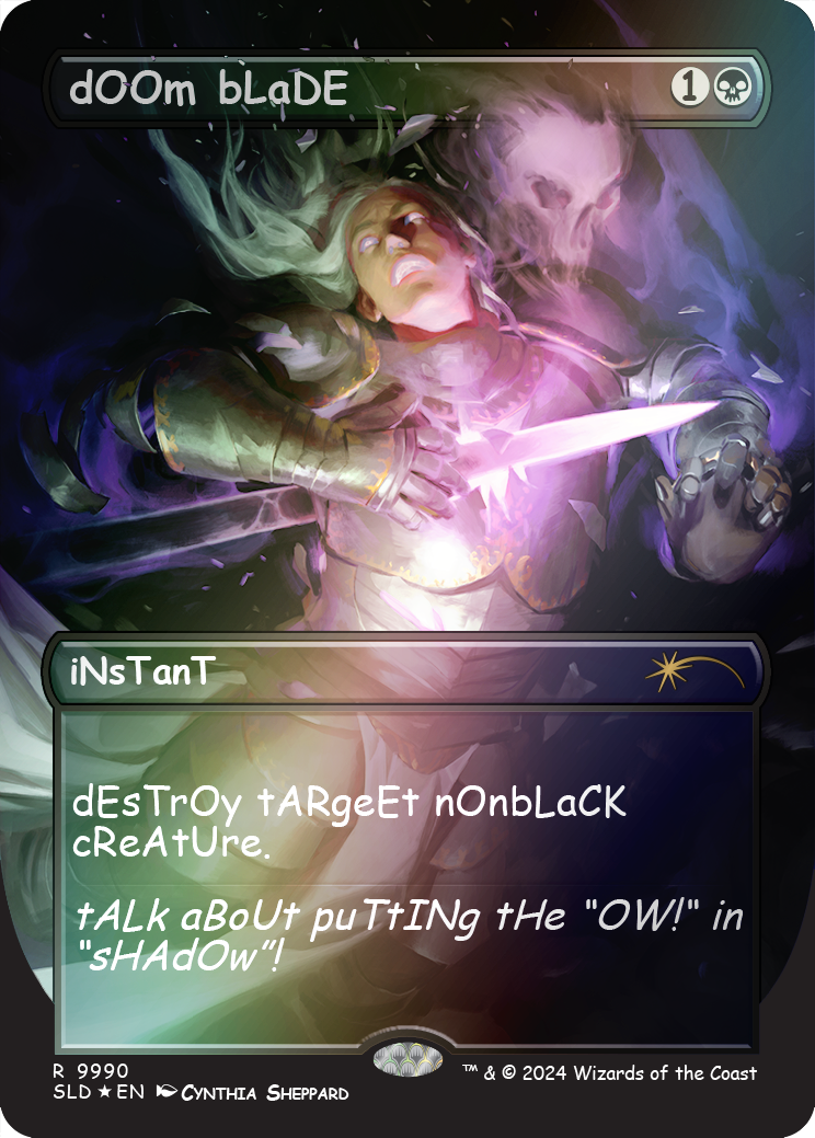 dOOm bLaDE (Rainbow Foil) [Secret Lair Drop Series] | Total Play