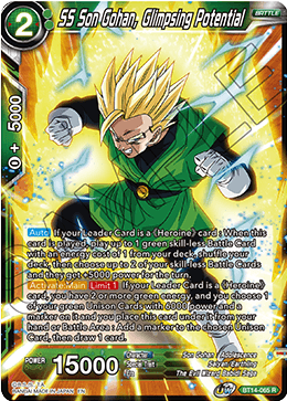 SS Son Gohan, Glimpsing Potential (BT14-065) [Cross Spirits] | Total Play