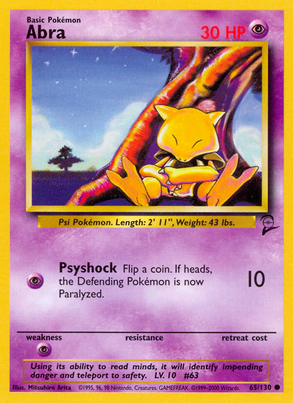 Abra (65/130) [Base Set 2] | Total Play