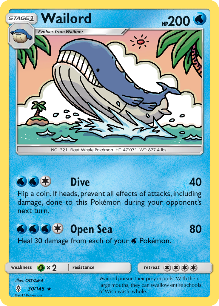 Wailord (30/145) [Sun & Moon: Guardians Rising] | Total Play