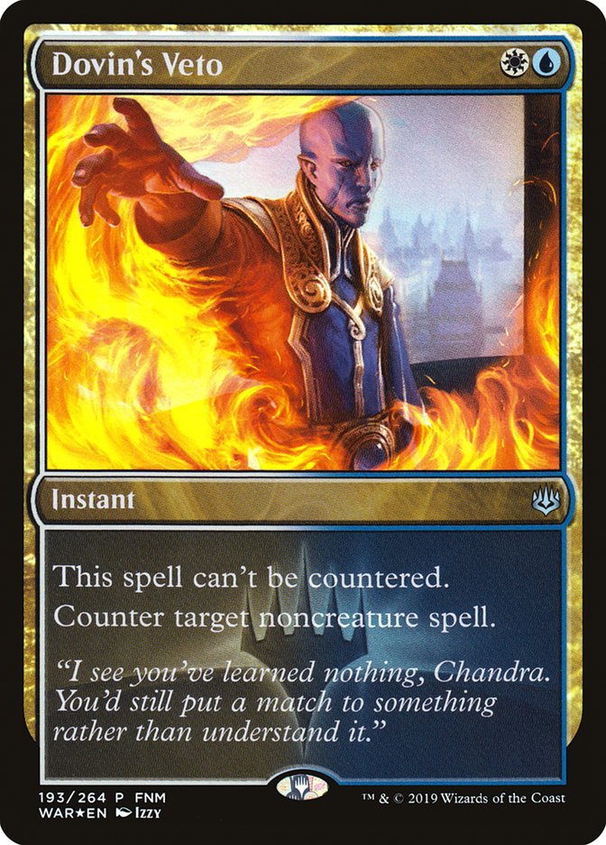 Dovin's Veto (FNM) [War of the Spark Promos] | Total Play