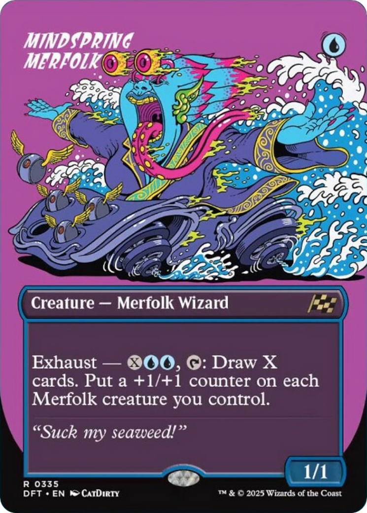 Mindspring Merfolk (Borderless) [Aetherdrift] | Total Play