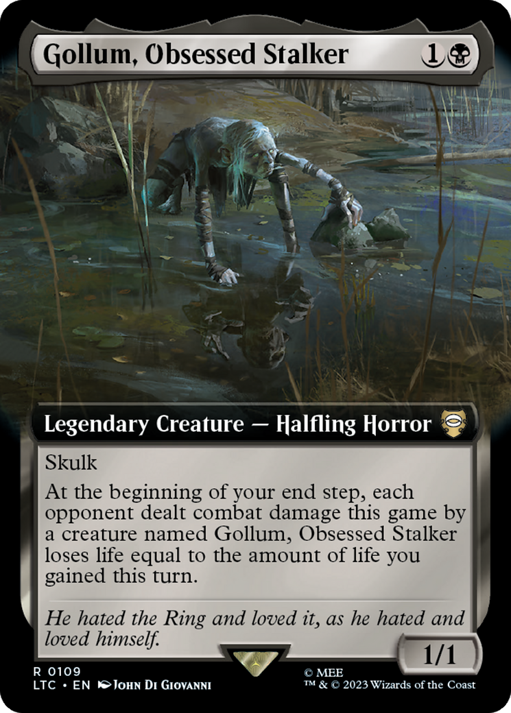 Gollum, Obsessed Stalker (Extended Art) [The Lord of the Rings: Tales of Middle-Earth Commander] | Total Play