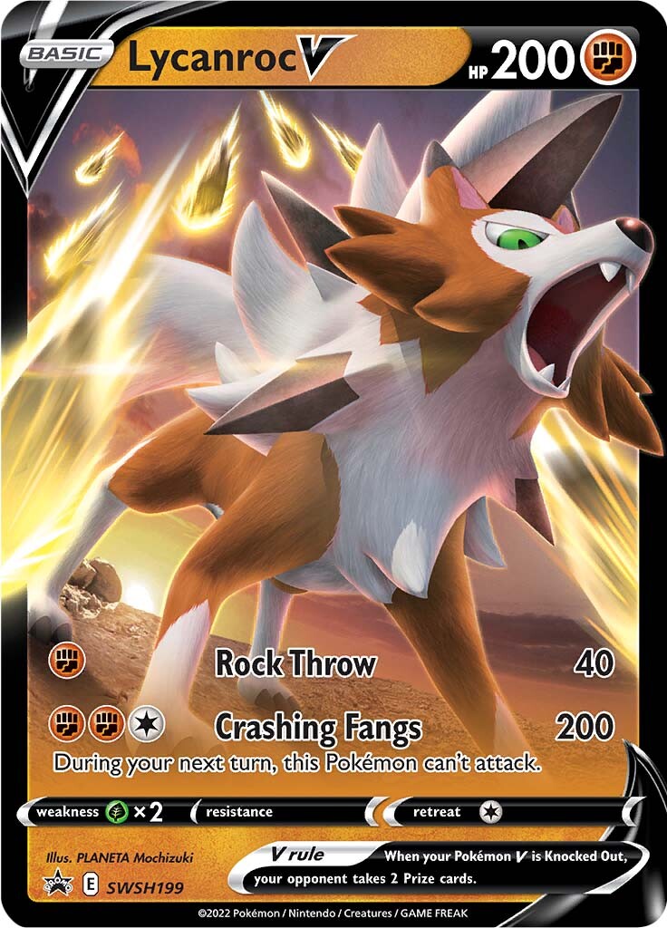 Lycanroc V (SWSH199) [Sword & Shield: Black Star Promos] | Total Play