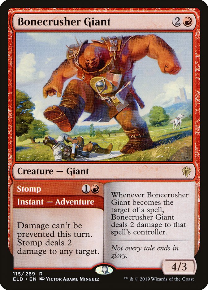 Bonecrusher Giant // Stomp [Throne of Eldraine] | Total Play