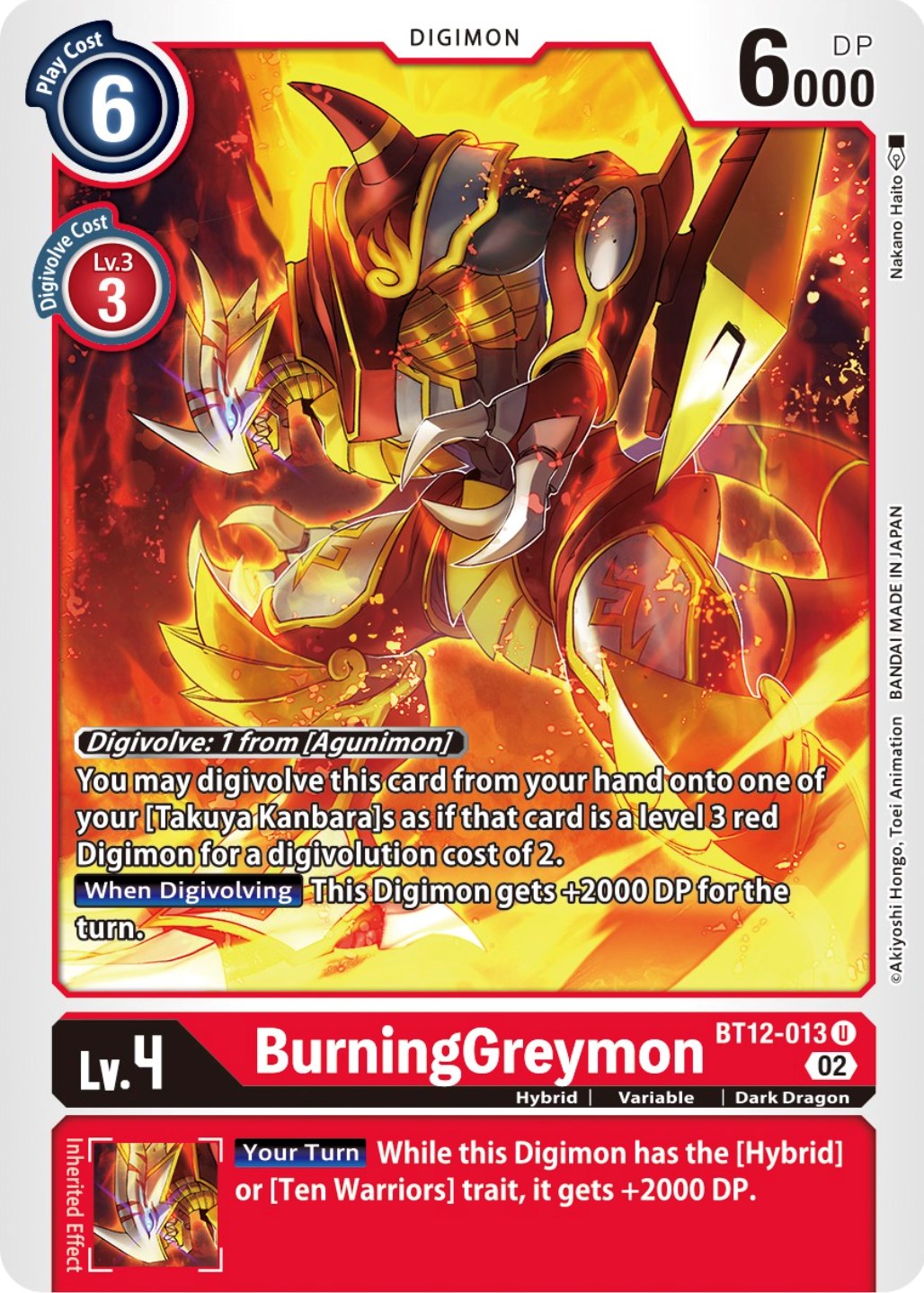 BurningGreymon [BT12-013] [Across Time] | Total Play