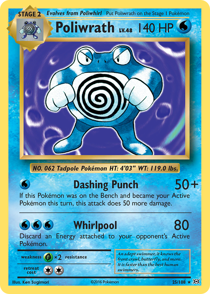 Poliwrath (25/108) [XY: Evolutions] | Total Play