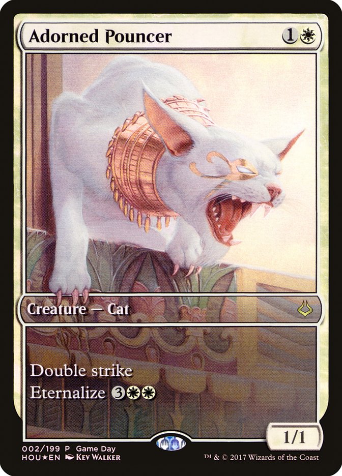Adorned Pouncer (Game Day) (Full Art) [Hour of Devastation Promos] | Total Play