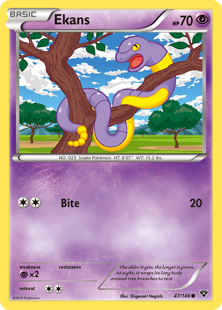 Ekans (47/146) [XY: Base Set] | Total Play