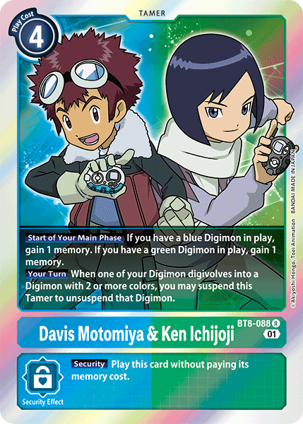 Davis Motomiya & Ken Ichijoji [BT8-088] [New Awakening] | Total Play