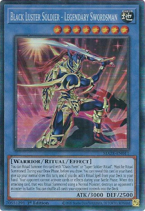 Black Luster Soldier - Legendary Swordsman [MAZE-EN011] Collector's Rare | Total Play