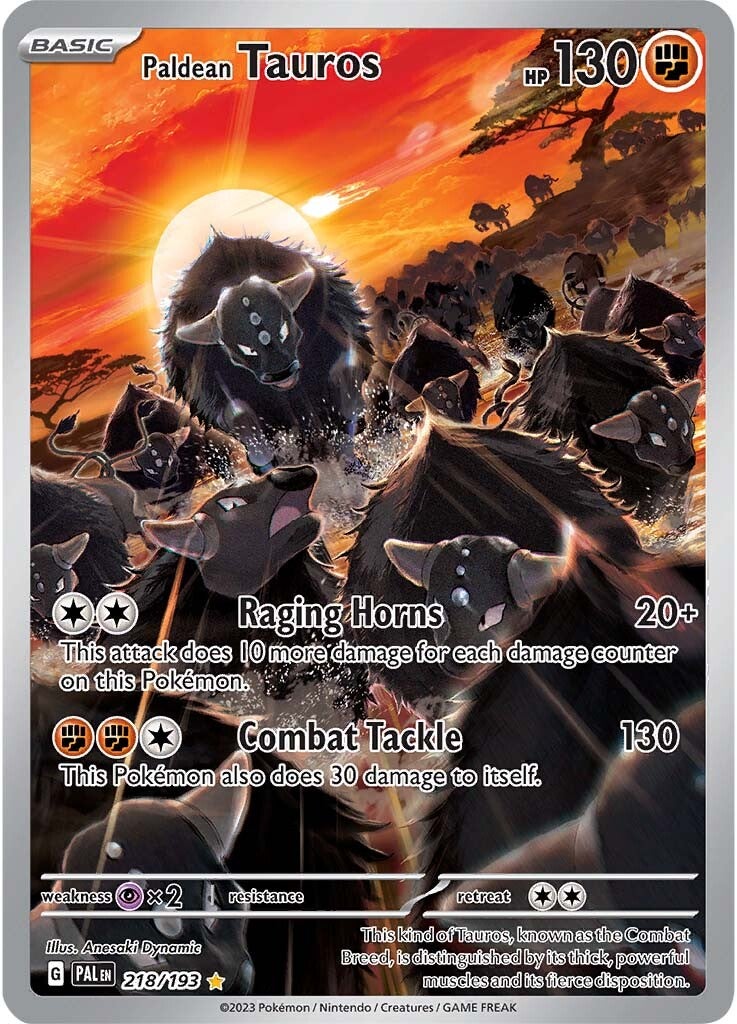 Paldean Tauros (218/193) [Scarlet & Violet: Paldea Evolved] | Total Play