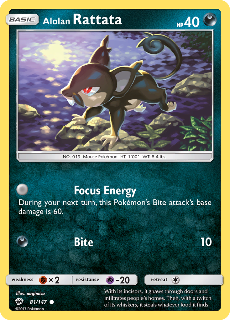 Alolan Rattata (81/147) [Sun & Moon: Burning Shadows] | Total Play