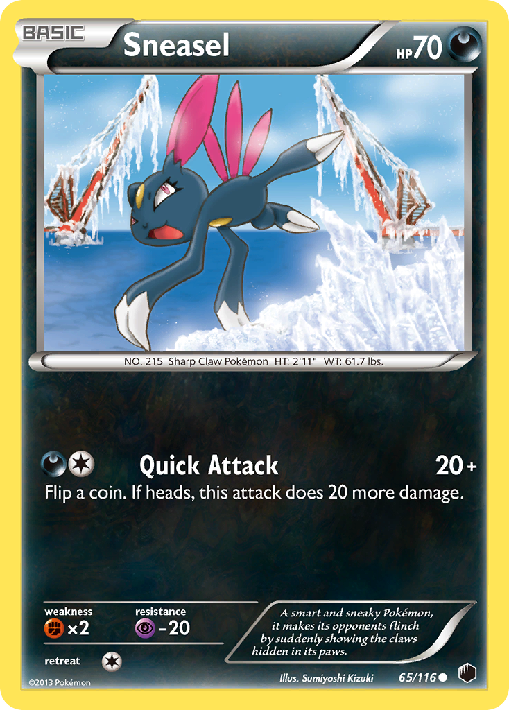 Sneasel (65/116) [Black & White: Plasma Freeze] | Total Play