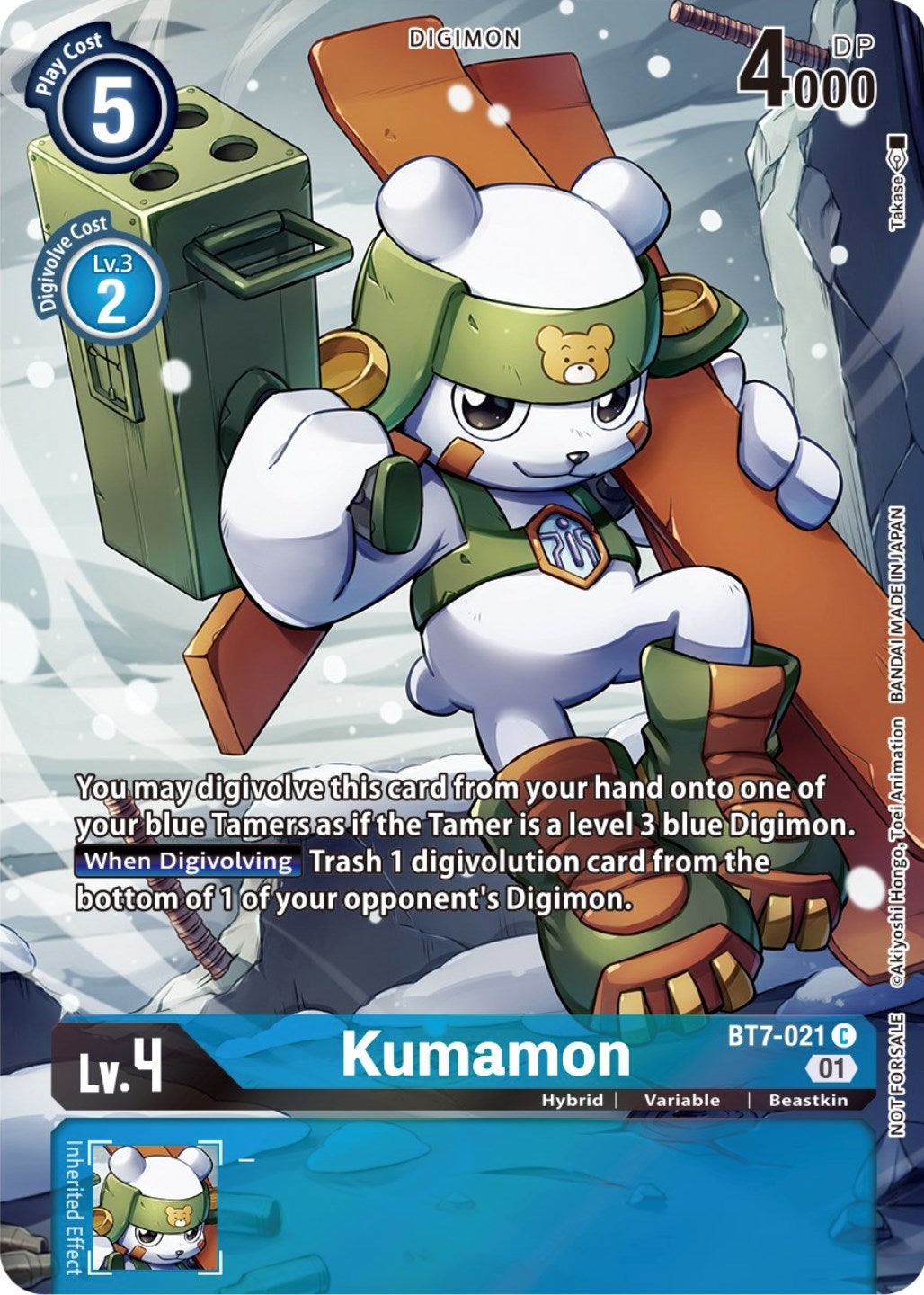 Kumamon [BT7-021] (2nd Anniversary Frontier Card) [Next Adventure Promos] | Total Play