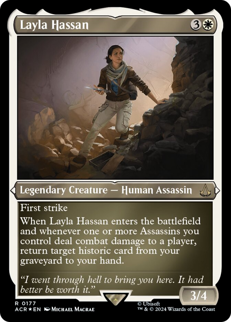 Layla Hassan (Foil Etched) [Assassin's Creed] | Total Play