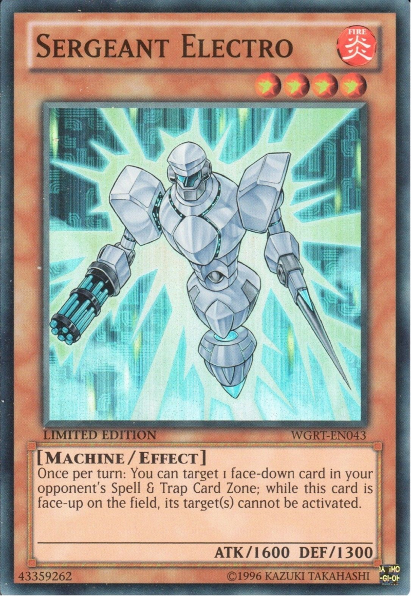Sergeant Electro [WGRT-EN043] Super Rare | Total Play