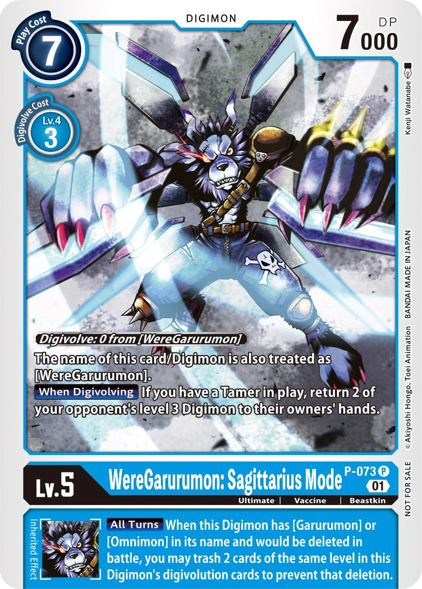 WereGarurumon: Sagittarius Mode [P-073] (Update Pack) [Promotional Cards] | Total Play