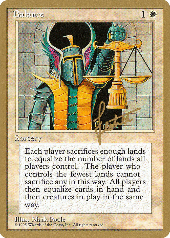 Balance (Bertrand Lestree) [Pro Tour Collector Set] | Total Play