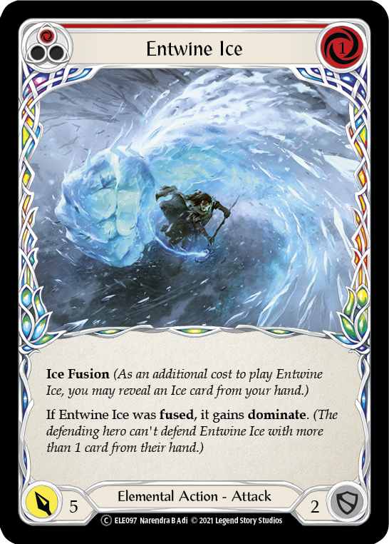 Entwine Ice (Red) [U-ELE097] (Tales of Aria Unlimited)  Unlimited Normal | Total Play