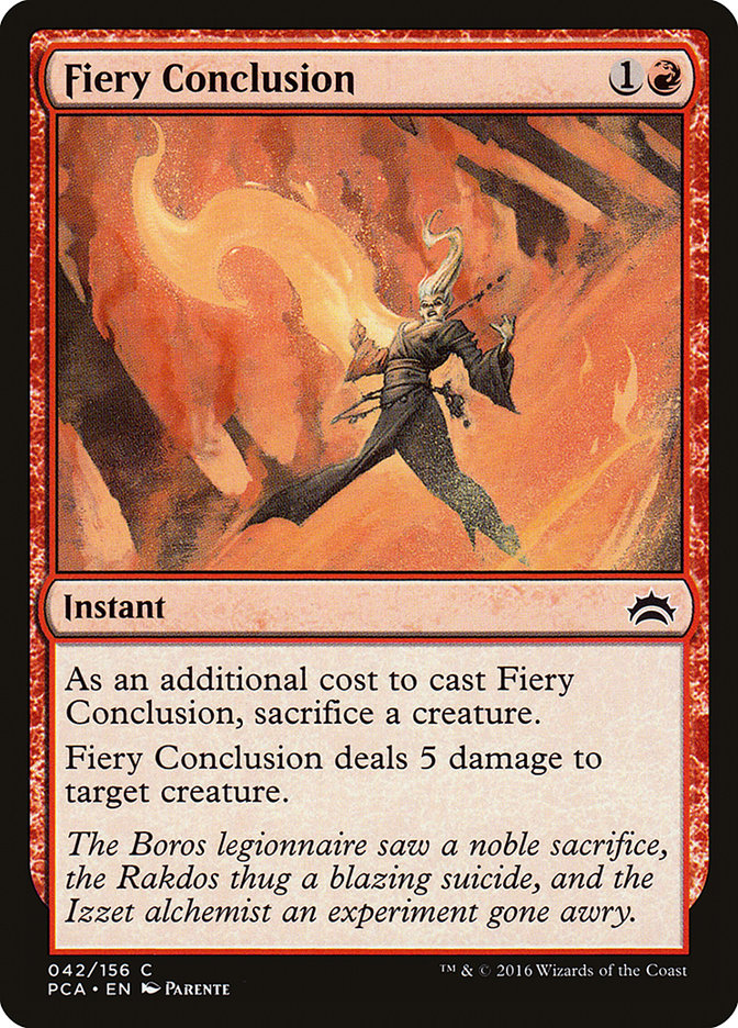 Fiery Conclusion [Planechase Anthology] | Total Play