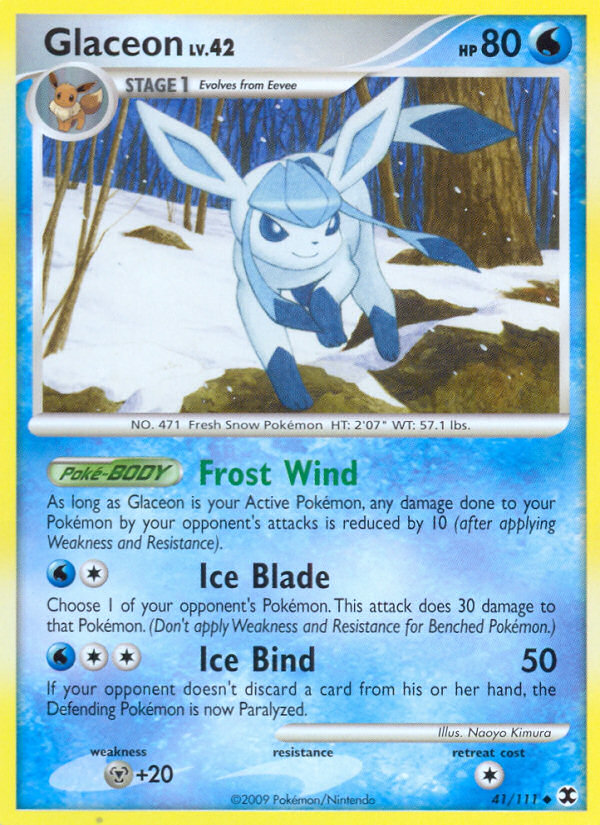 Glaceon (41/111) [Platinum: Rising Rivals] | Total Play