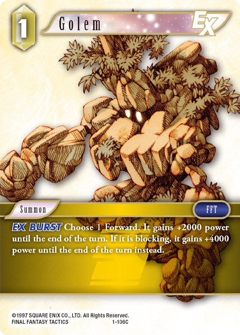 Golem EX [Opus I] | Total Play