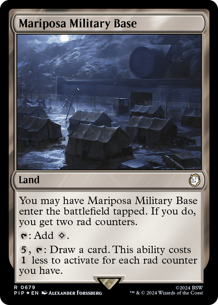 Mariposa Military Base (Surge Foil) [Fallout] | Total Play