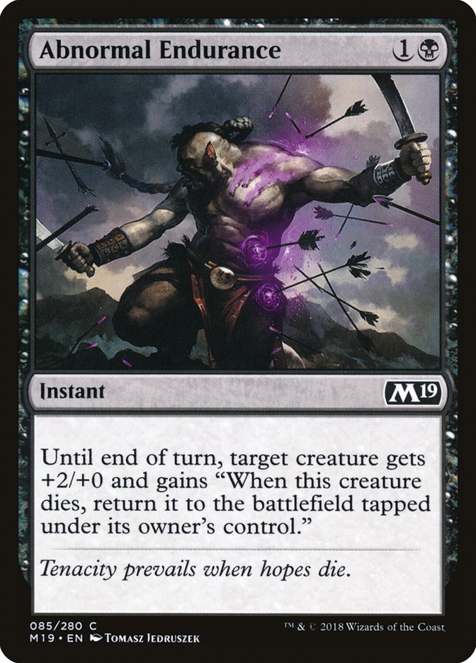 Abnormal Endurance [Core Set 2019] | Total Play
