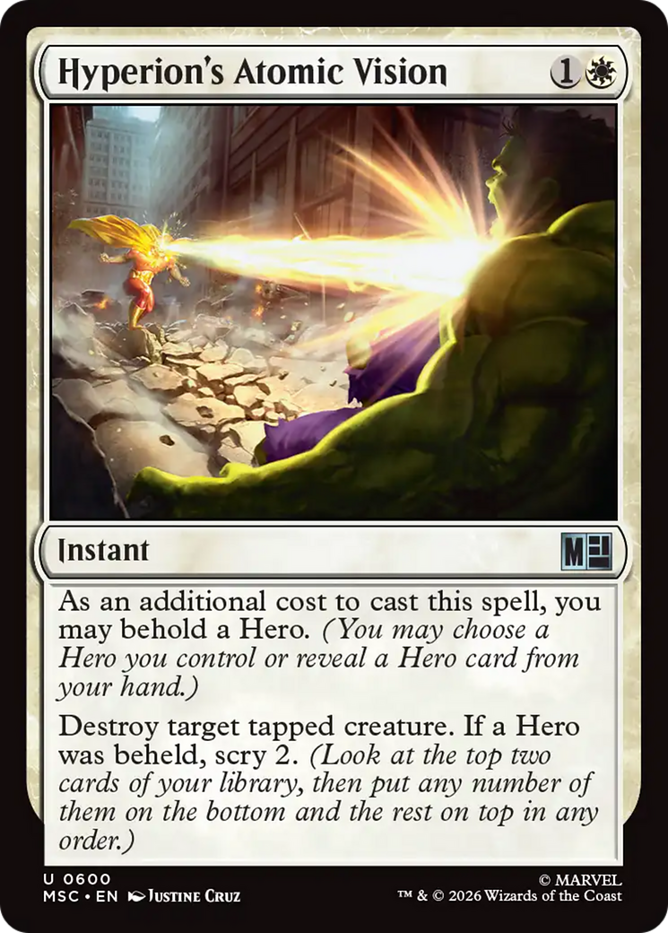 Hyperion's Atomic Vision [Marvel Super Heroes Commander] | Total Play