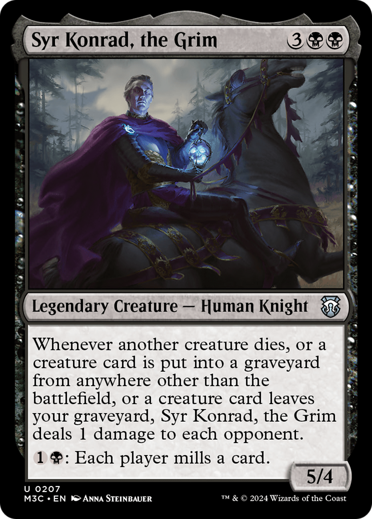 Syr Konrad, the Grim (Ripple Foil) [Modern Horizons 3 Commander] | Total Play