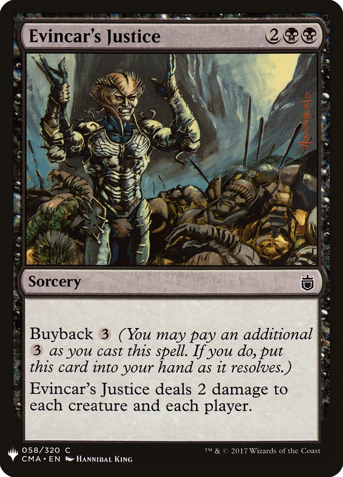 Evincar's Justice [Mystery Booster] | Total Play