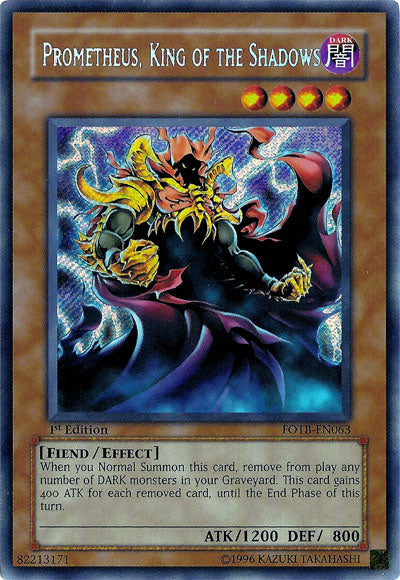 Prometheus, King of the Shadows [FOTB-EN063] Secret Rare | Total Play