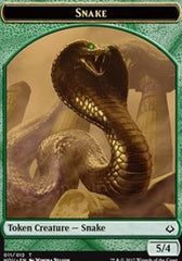 Snake // Warrior Double-Sided Token [Hour of Devastation Tokens] | Total Play
