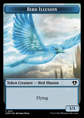 Thopter // Bird Illusion Double-Sided Token [Commander Masters Tokens] | Total Play